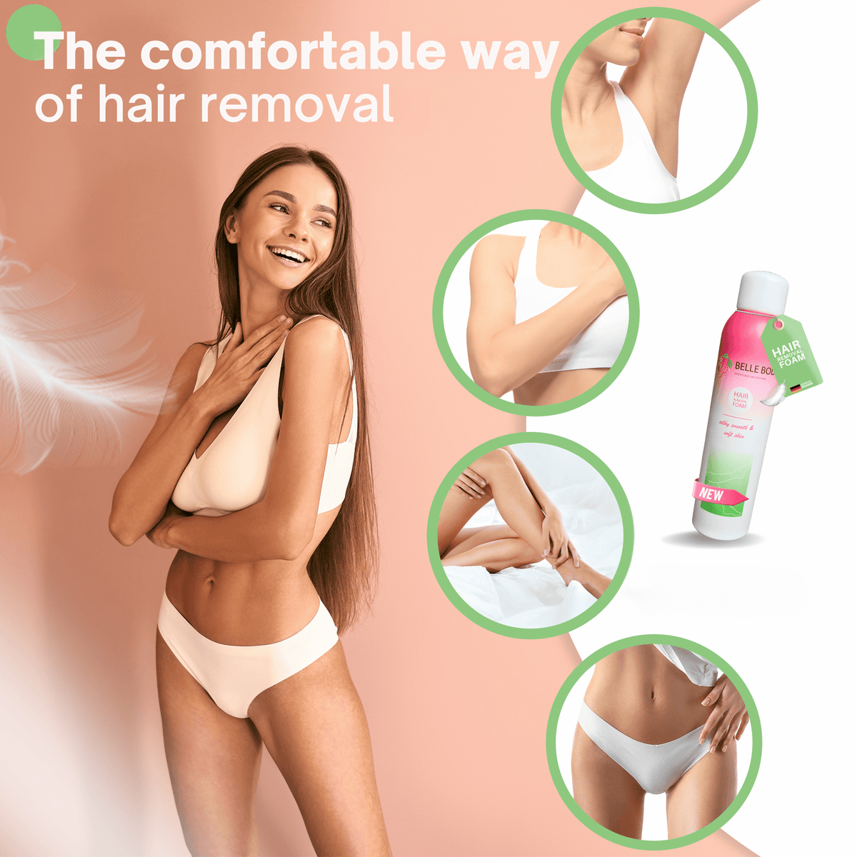 5x Belle Body Hair Removal